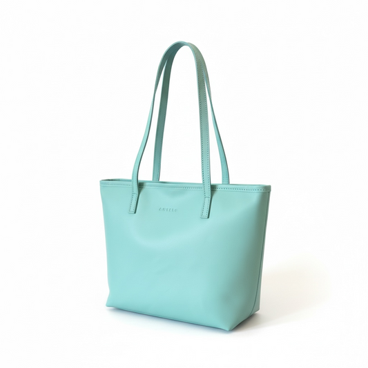 Mezzo Lined Leather Tote with Zip - End of Season