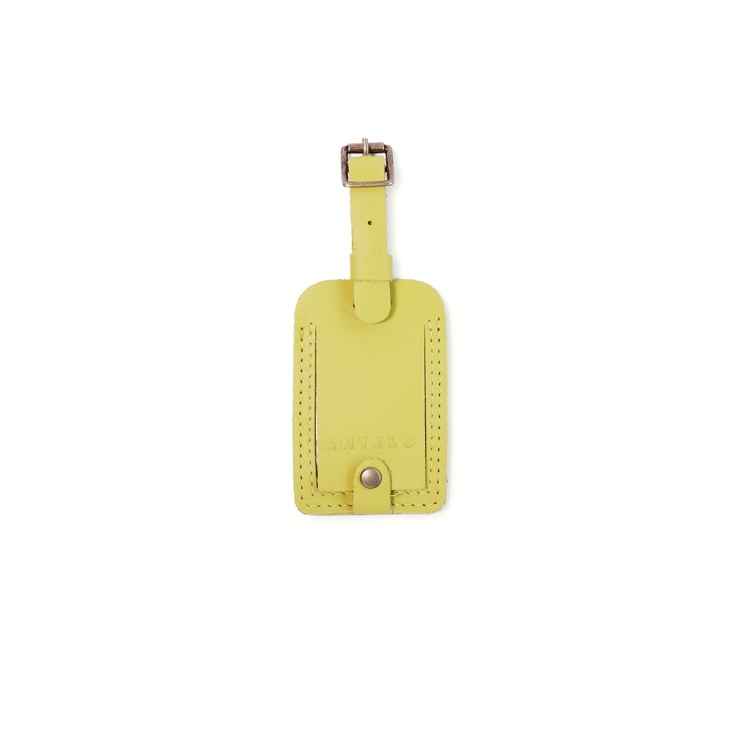 Miles leather luggage tag - CLEARANCE