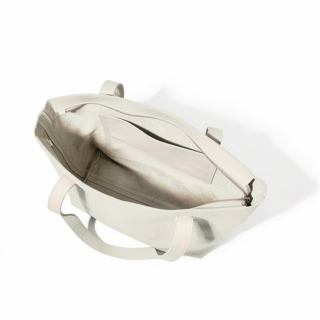Emmy Leather Tote with Zip | Minimal Everyday Tote | Antelo