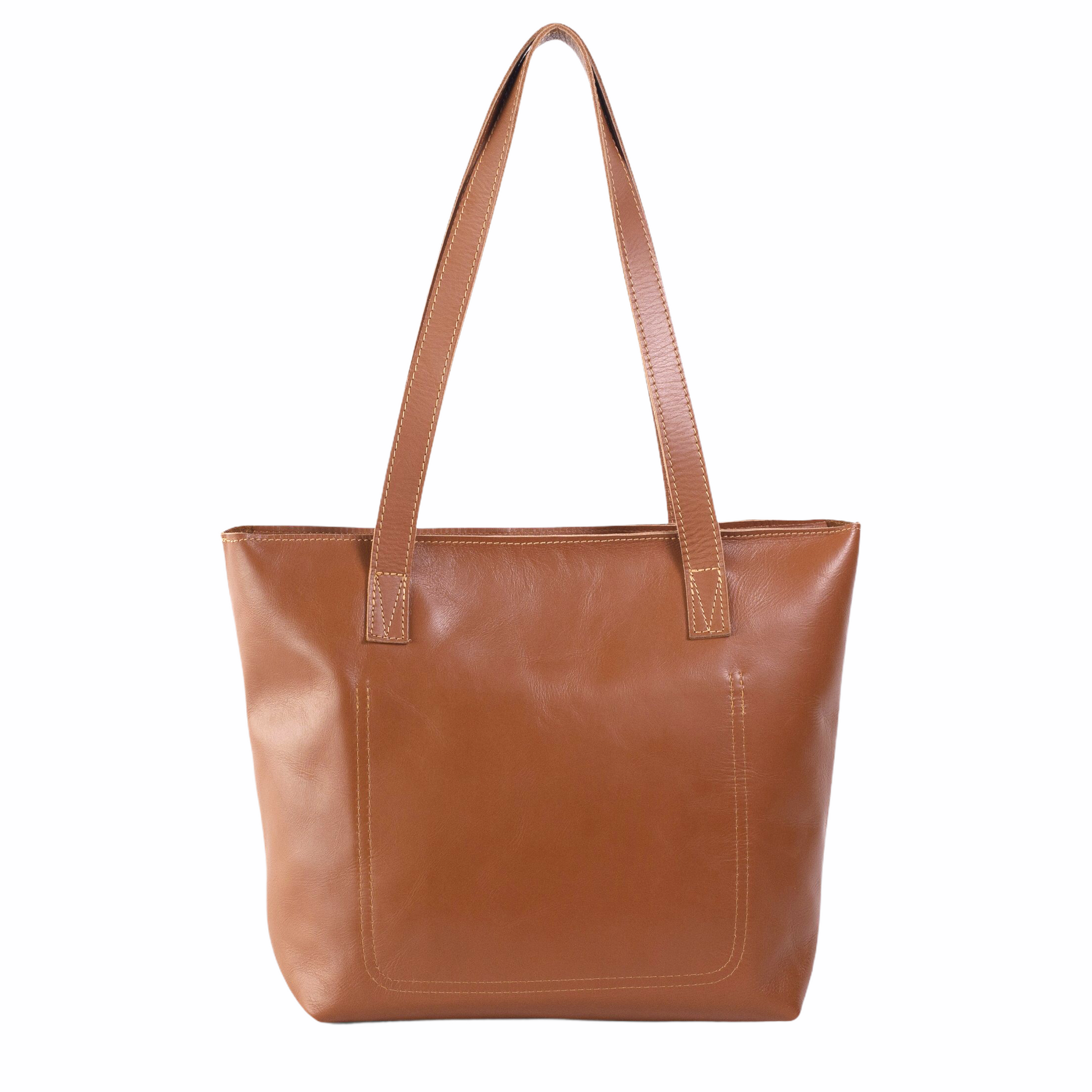 Antelo Tote Emmy unlined Leather Tote with Zip