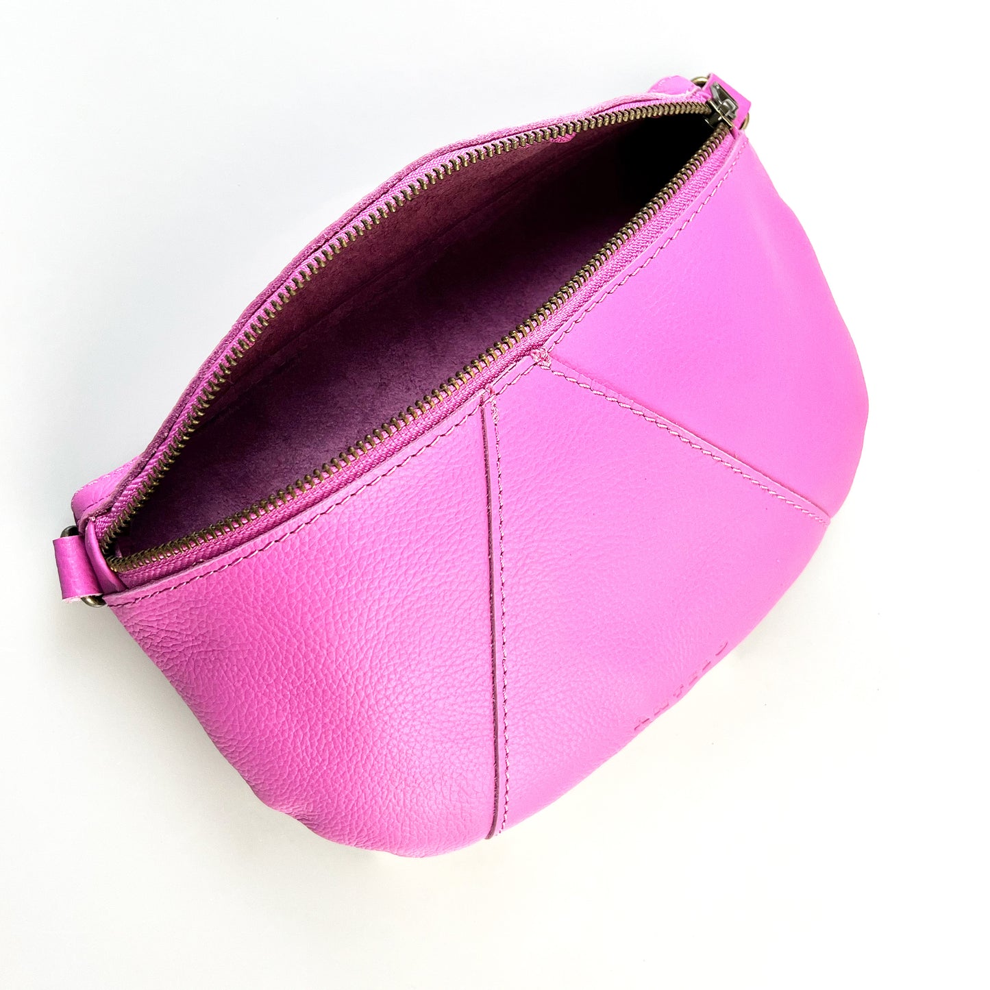 Ruby Classic leather adjustable moon-bag crossbody