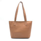 Milly Unlined Midi Leather Tote with Zip