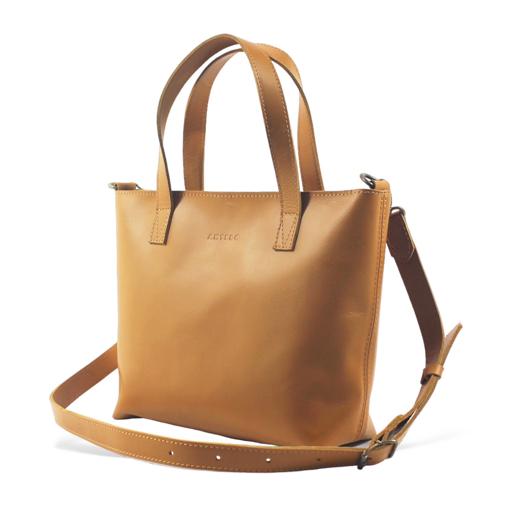 Katie leather midi tote crossbody End of Range Antelo