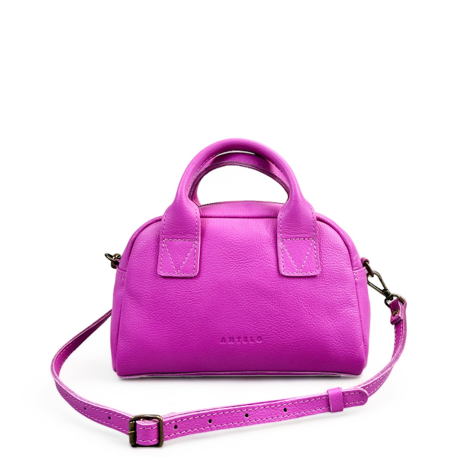 Antelo Mini Crossbody Khaleesi Leather Mini Bowler Crossbody