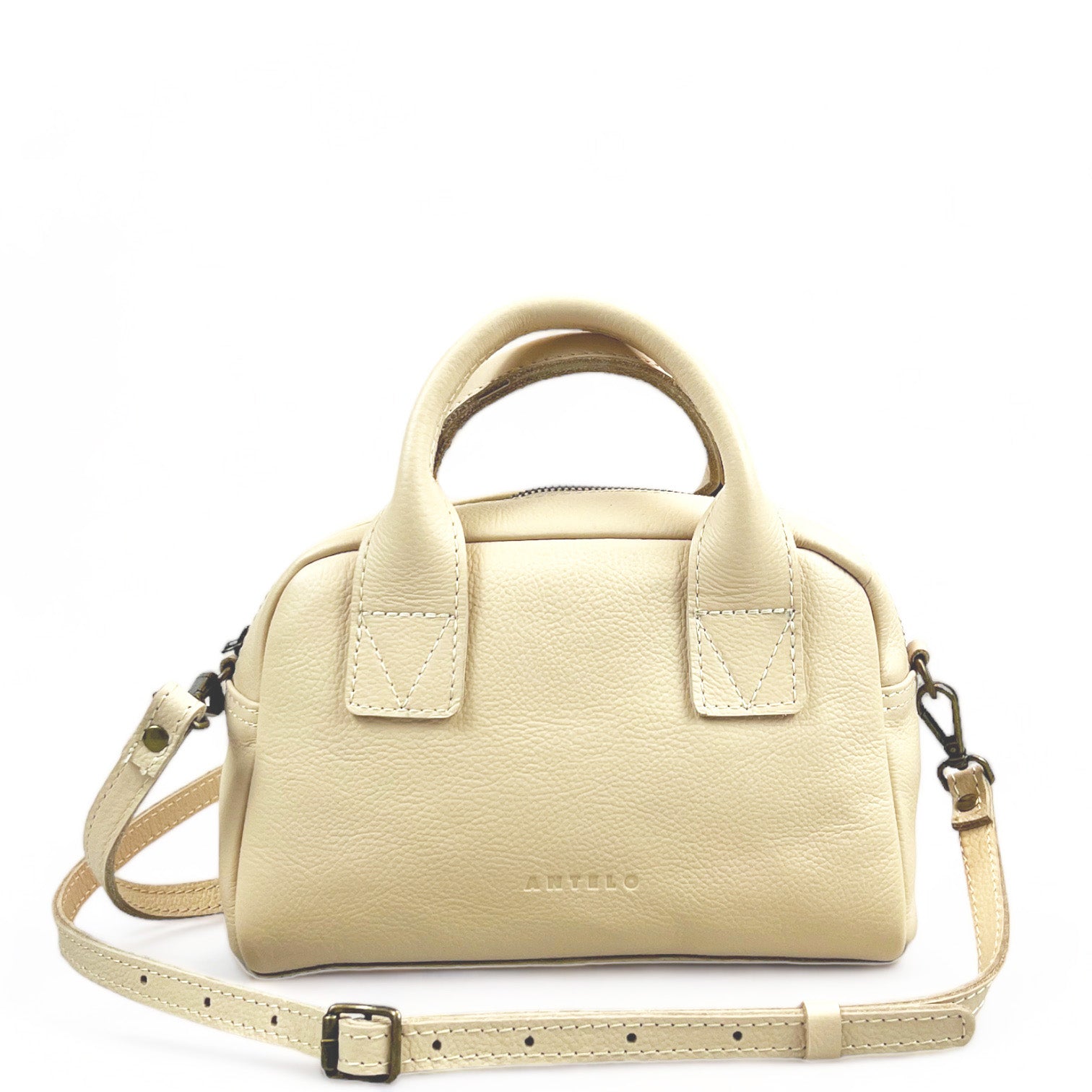 Antelo Mini Crossbody Khaleesi Leather Mini Bowler Crossbody