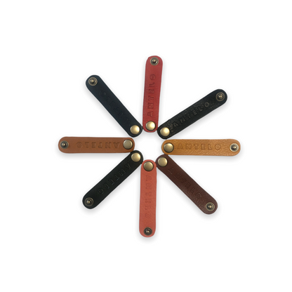 Antelo Wine tag Wine Bling Leather Wine Glass Marker Set of 8 - End of Range