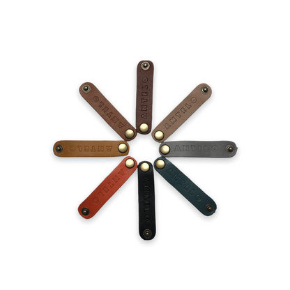 Antelo Wine tag Wine Bling Leather Wine Glass Marker Set of 8 - End of Range