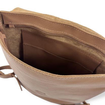 Finley unlined Leather backpack