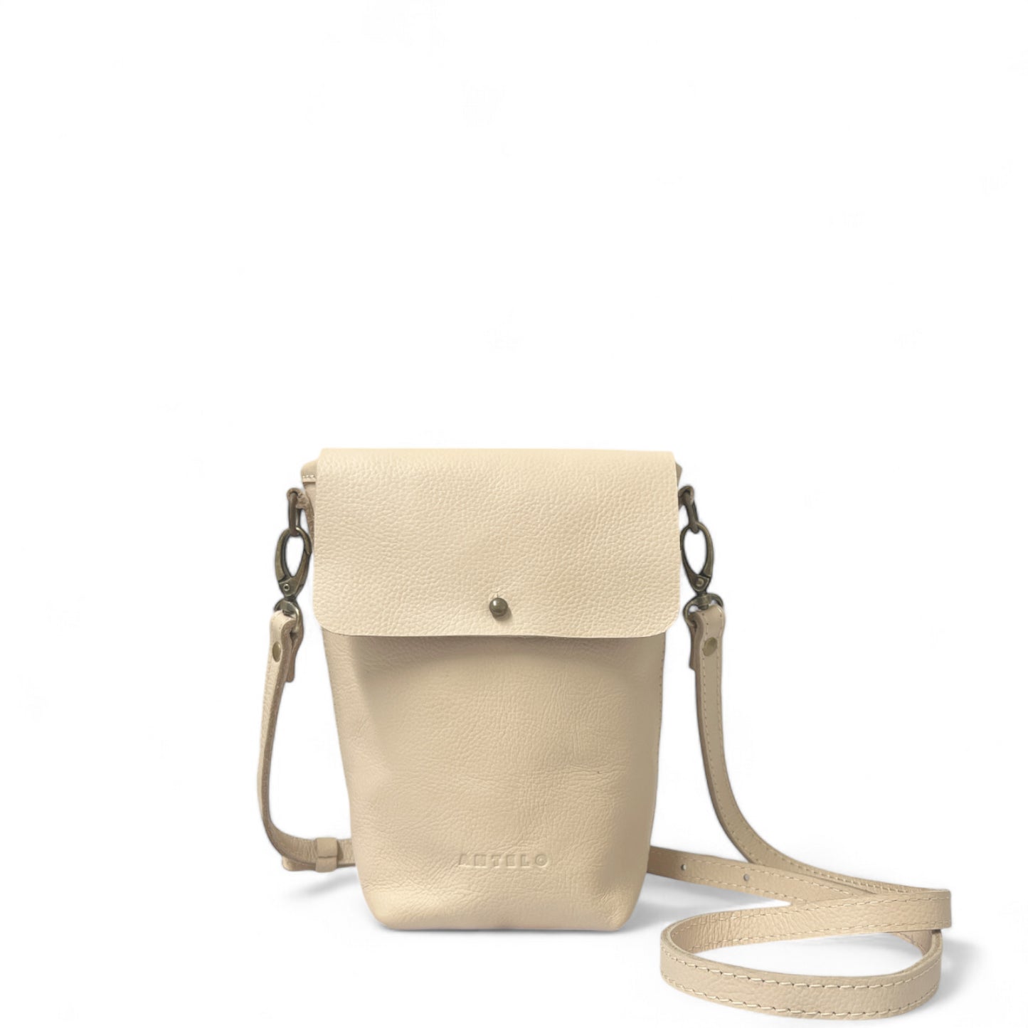 Suede Mini Phone Crossbody with Flap Closure