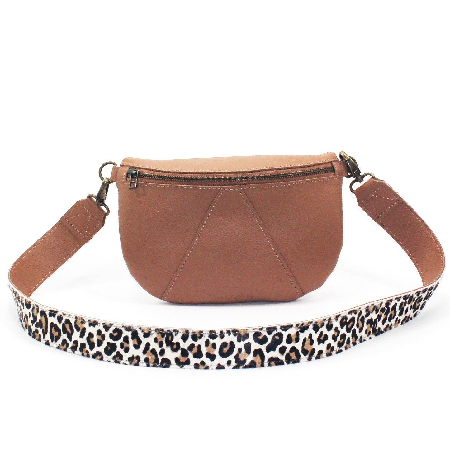 Ruby Eclipse leather crossbody with Wild leather strap