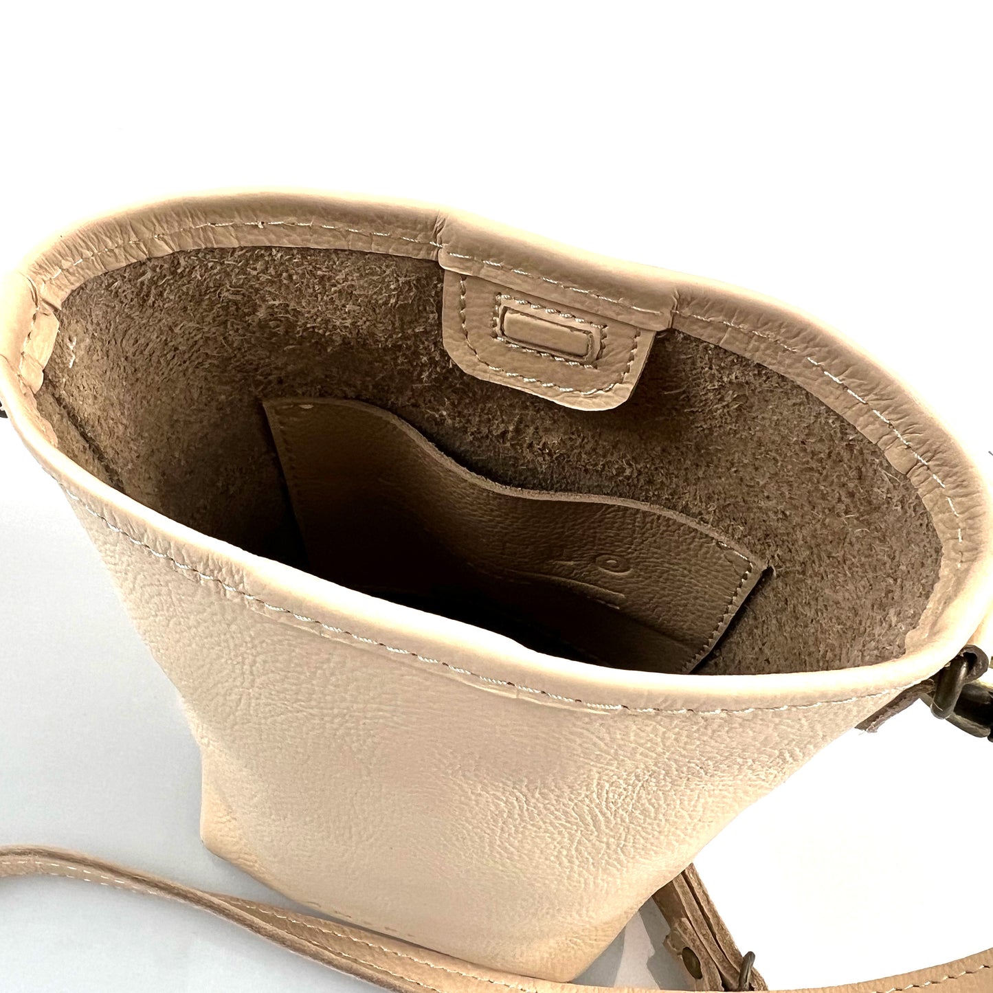 Suede Mini Phone Crossbody with Flap Closure